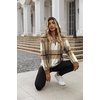 Zeagoo Hoodies for Women Half Zip Up Oversized Sweatshirt Fall Clothes 2026(Plaid)