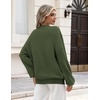 Zeagoo Oversized Sweater for Women 2026 Crewneck Long Sleeve Fall Clothes(Army Green)