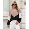 Zeagoo Oversized Sweater for Women 2026 Crewneck Long Sleeve Fall Clothes(Jh550)