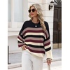Zeagoo Oversized Sweater for Women 2026 Crewneck Long Sleeve Fall Clothes(Tz779)