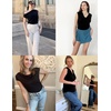 Zeagoo Tank Top for Women Trendy Going Out Tops Sleeveless Shirts Ruched Business Casual Basic Tunic Tops(Black)