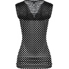 Zeagoo Tank Top for Women Trendy Going Out Tops Sleeveless Shirts Ruched Business Casual Basic Tunic Tops(Black Polka Dot)