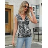 Zeagoo Tank Top for Women Trendy Going Out Tops Sleeveless Shirts Ruched Business Casual Basic Tunic Tops(Floral Cx273)