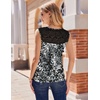 Zeagoo Tank Top for Women Trendy Going Out Tops Sleeveless Shirts Ruched Business Casual Basic Tunic Tops(Floral Cx273)
