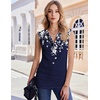 Zeagoo Tank Top for Women Trendy Going Out Tops Sleeveless Shirts Ruched Business Casual Basic Tunic Tops(Floral Sf103)