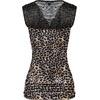 Zeagoo Tank Top for Women Trendy Going Out Tops Sleeveless Shirts Ruched Business Casual Basic Tunic Tops(Leopard Print)