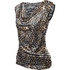 Zeagoo Tank Top for Women Trendy Going Out Tops Sleeveless Shirts Ruched Business Casual Basic Tunic Tops(Leopard Print)