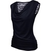Zeagoo Tank Top for Women Trendy Going Out Tops Sleeveless Shirts Ruched Business Casual Basic Tunic Tops(Navy Blue)