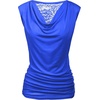 Zeagoo Tank Top for Women Trendy Going Out Tops Sleeveless Shirts Ruched Business Casual Basic Tunic Tops(Royal Blue)