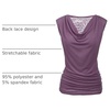 Zeagoo Tank Top for Women Trendy Going Out Tops Sleeveless Shirts Ruched Business Casual Basic Tunic Tops(Wineberry)