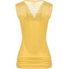 Zeagoo Tank Top for Women Trendy Going Out Tops Sleeveless Shirts Ruched Business Casual Basic Tunic Tops(Yellow)
