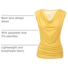 Zeagoo Tank Top for Women Trendy Going Out Tops Sleeveless Shirts Ruched Business Casual Basic Tunic Tops(Yellow)