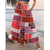 Zeagoo Womens Casual Maxi Skirts for Women 2026 High Waist Boho Skirts Floral Printed Long Flowy Skirt with Pockets(Boho-printed)