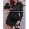 Zeagoo Womens Mini Skirts Elastic High Waisted Skirts Stain A-Line Zipper Party Club Skirt 2026(A-black)