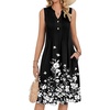 Black White Floral