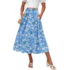 White Flower Blue Print