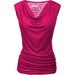Zeagoo Tank Top for Women Trendy Going Out Tops Sleeveless Shirts Ruched Business Casual Basic Tunic Tops(Rose)