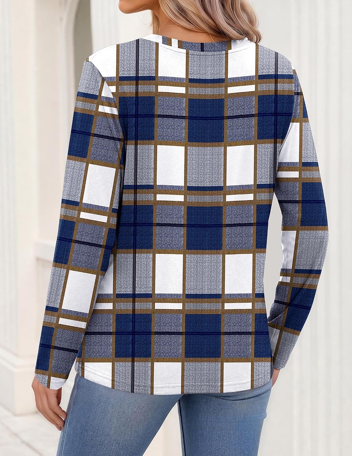 image:imageZeagoo Womens Tops Long Sleeve V Neck Tee Shirts Cute Dressy CasualGrey Gw597