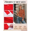 Zeagoo Women Long Sleeve Shirts Slim Fit Going Out Tops Crewneck Basic Tee(Caramel)