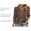 Zeagoo Womens 3/4 Sleeve V Neck T Shirts Dressy Casual Tops(01-an136)