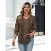 Zeagoo Womens 3/4 Sleeve V Neck T Shirts Dressy Casual Tops(01-an136)