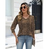 Zeagoo Womens 3/4 Sleeve V Neck T Shirts Dressy Casual Tops(01-an136)