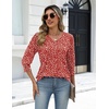 Zeagoo Womens 3/4 Sleeve V Neck T Shirts Dressy Casual Tops(01-jh590)