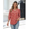 Zeagoo Womens 3/4 Sleeve V Neck T Shirts Dressy Casual Tops(01-jh590)