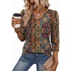 Zeagoo Womens 3/4 Sleeve V Neck T Shirts Dressy Casual Tops(01-mz721)