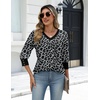 Zeagoo Womens 3/4 Sleeve V Neck T Shirts Dressy Casual Tops(02-an438)