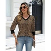 Zeagoo Womens 3/4 Sleeve V Neck T Shirts Dressy Casual Tops(02-sa1)