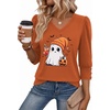 Zeagoo Womens 3/4 Sleeve V Neck T Shirts Dressy Casual Tops(03-ws89)