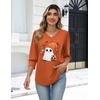 Zeagoo Womens 3/4 Sleeve V Neck T Shirts Dressy Casual Tops(03-ws89)