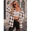 Zeagoo Womens Flannel Shirts Long Sleeve Button Down Casual Fall Plaid Top(11-khaki Gw543)