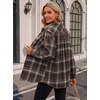 Zeagoo Womens Flannel Shirts Long Sleeve Button Down Casual Fall Plaid Top(19-brown Gw542)