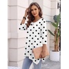 Zeagoo Womens Tops 3/4 Sleeve loose fit dressy Tunics Plus Size Boho Shirts(Jh592)