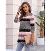 Zeagoo Womens Tops 3/4 Sleeve loose fit dressy Tunics Plus Size Boho Shirts(Tz245)