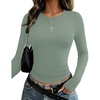 Long Sleeve-gray Green