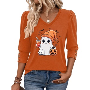 Zeagoo Womens 3/4 Sleeve V Neck T Shirts Dressy Casual Tops(03-ws89)