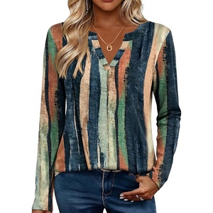 Zeagoo Womens Tops Long Sleeve V Neck Tee Shirts Cute Dressy Casual(Multicolor Cx289)