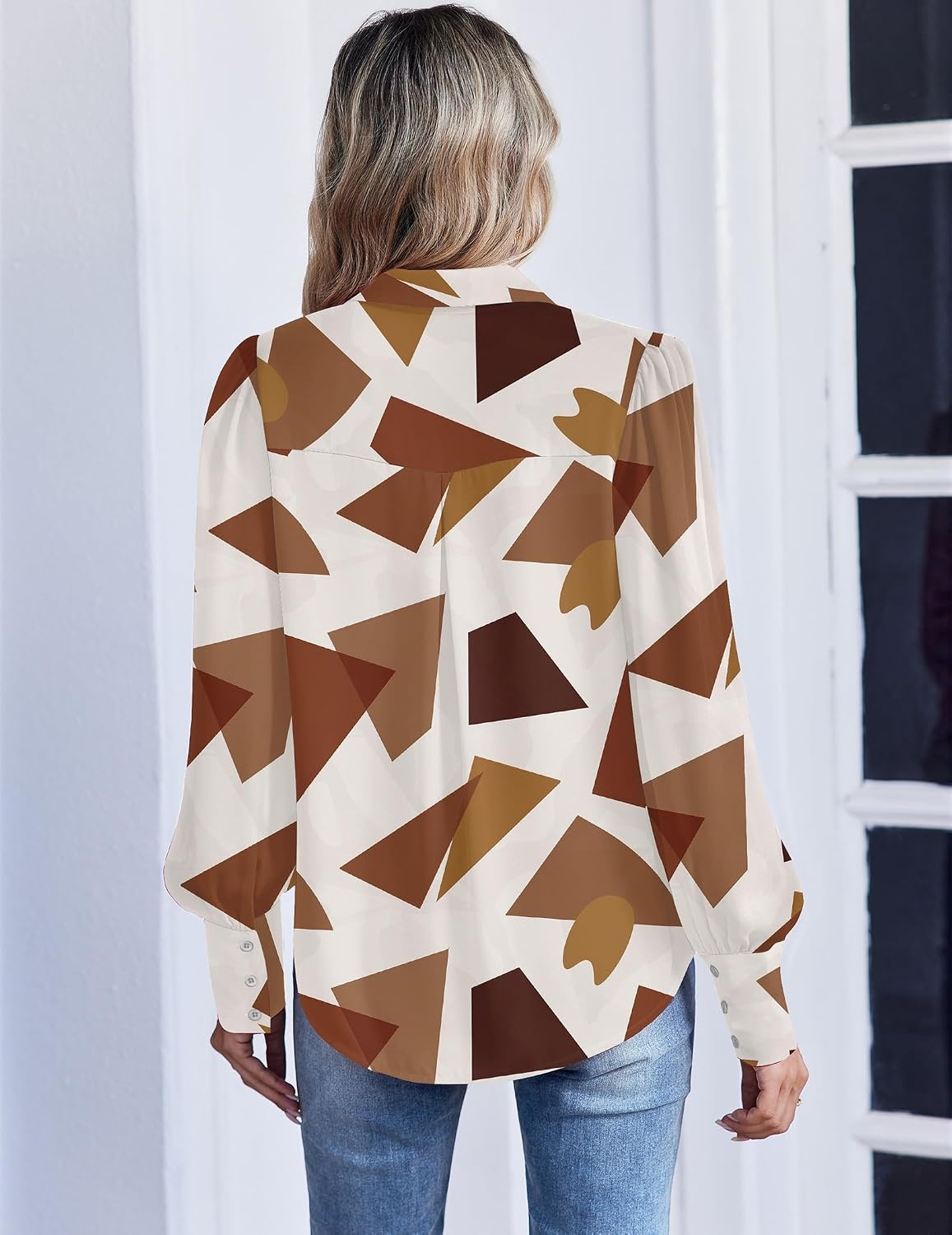 image:imageZeagoo Women Button Down Shirts Casual Long Sleeve Tops Work BlousesJh587