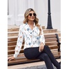 Zeagoo Blouses for Women Bow Tie Neck Chiffon Long Sleeve Shirt Work Tops(Bf290)
