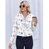 Zeagoo Blouses for Women Bow Tie Neck Chiffon Long Sleeve Shirt Work Tops(Bf290)