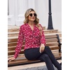Zeagoo Blouses for Women Bow Tie Neck Chiffon Long Sleeve Shirt Work Tops(Cx282)