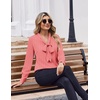 Zeagoo Blouses for Women Bow Tie Neck Chiffon Long Sleeve Shirt Work Tops(Jh586)