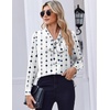 Zeagoo Blouses for Women Bow Tie Neck Chiffon Long Sleeve Shirt Work Tops(Jh599)