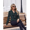 Zeagoo Blouses for Women Bow Tie Neck Chiffon Long Sleeve Shirt Work Tops(Xh522)