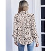 Zeagoo Women Button Down Shirts Casual Long Sleeve Tops Work Blouses(An443-apricot)