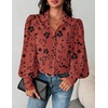 Zeagoo Women Button Down Shirts Casual Long Sleeve Tops Work Blouses(Sf290-pattern)