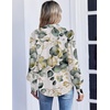 Zeagoo Women Button Down Shirts Casual Long Sleeve Tops Work Blouses(Sp99-green Leaves)